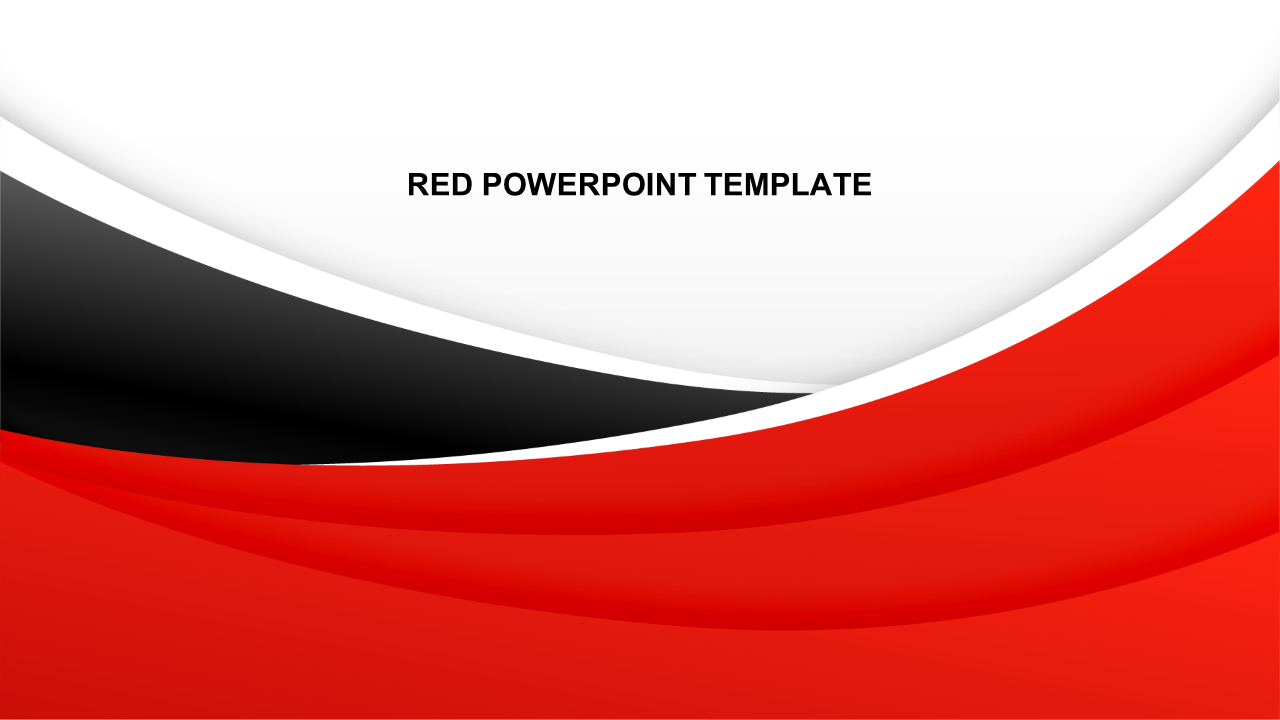 red powerpoint template